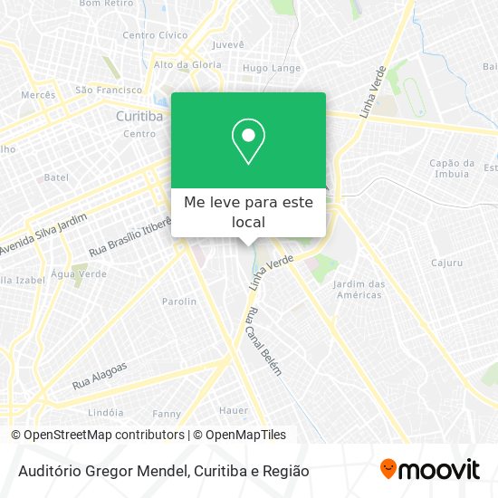 Auditório Gregor Mendel mapa