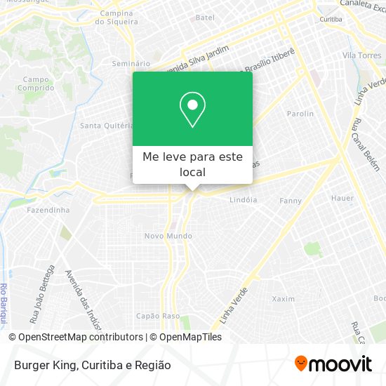 Burger King mapa