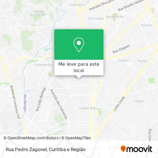 Rua Pedro Zagonel mapa