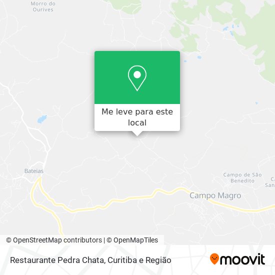 Restaurante Pedra Chata mapa