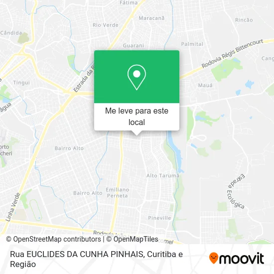 Rua EUCLIDES DA CUNHA PINHAIS mapa