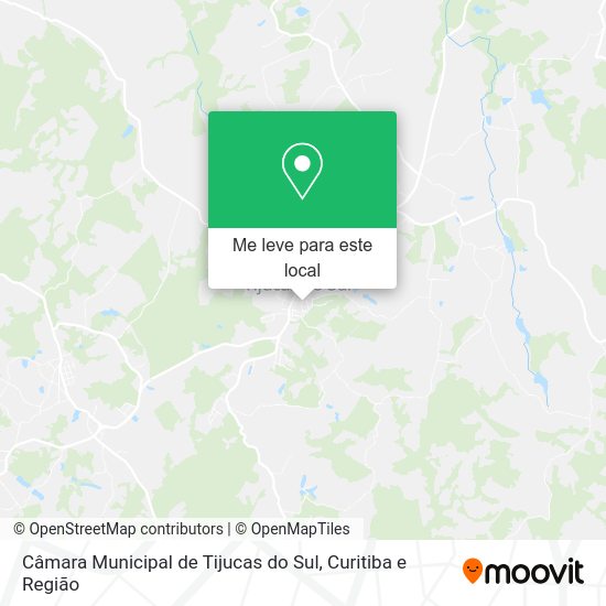Câmara Municipal de Tijucas do Sul mapa