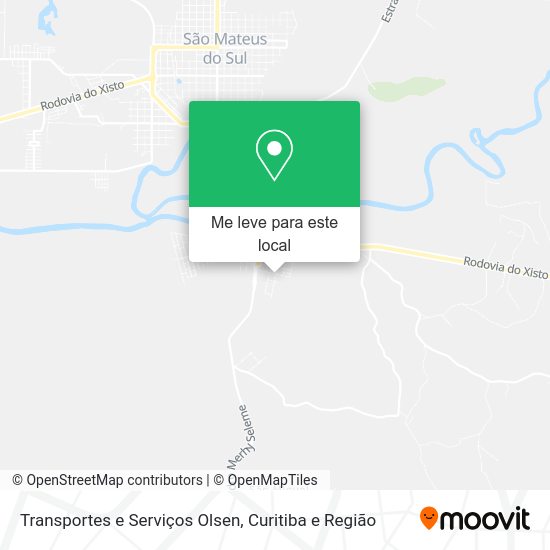 Transportes e Serviços Olsen mapa
