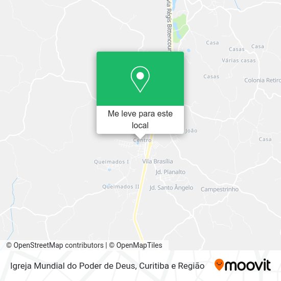 Igreja Mundial do Poder de Deus mapa