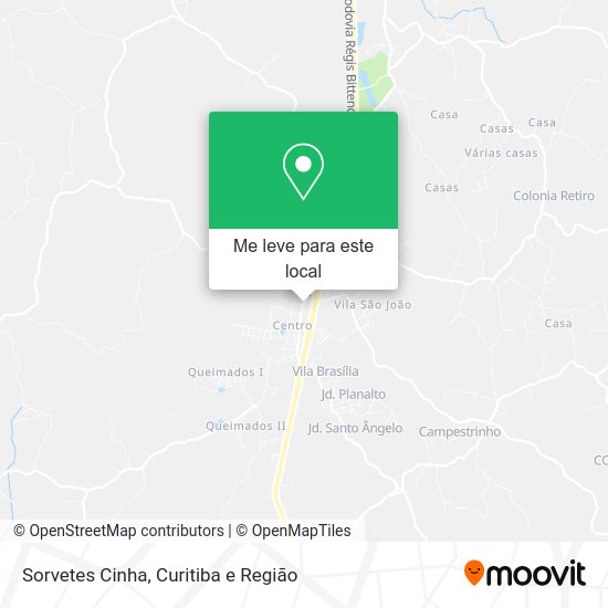 Sorvetes Cinha mapa