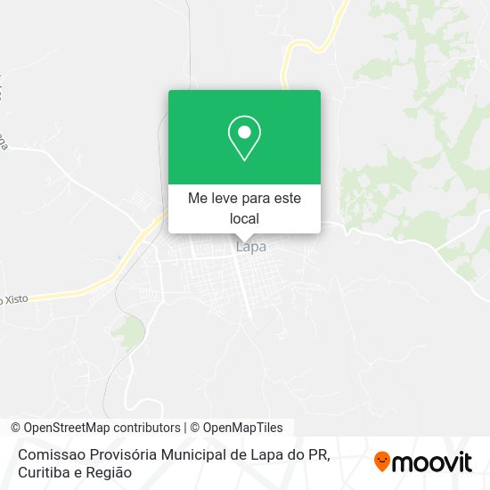 Comissao Provisória Municipal de Lapa do PR mapa