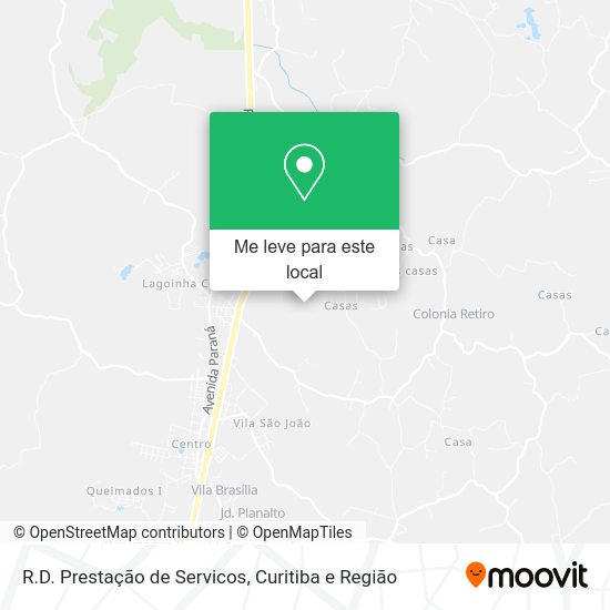 R.D. Prestação de Servicos mapa