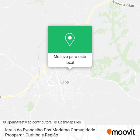 Igreja do Evangelho Pós-Moderno Comunidade Prosperar mapa