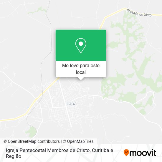 Igreja Pentecostal Membros de Cristo mapa