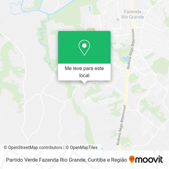 Partido Verde Fazenda Rio Grande mapa