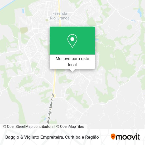 Baggio & Vigilato Empreiteira mapa