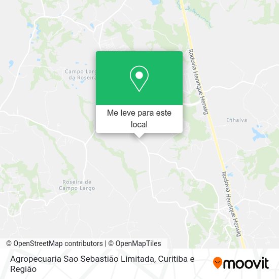 Agropecuaria Sao Sebastião Limitada mapa