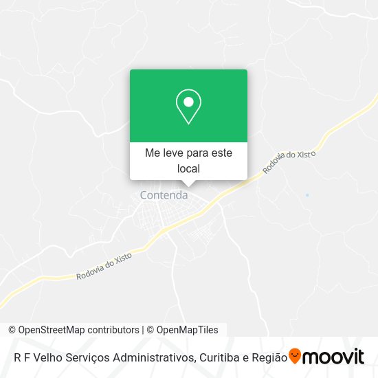 R F Velho Serviços Administrativos mapa