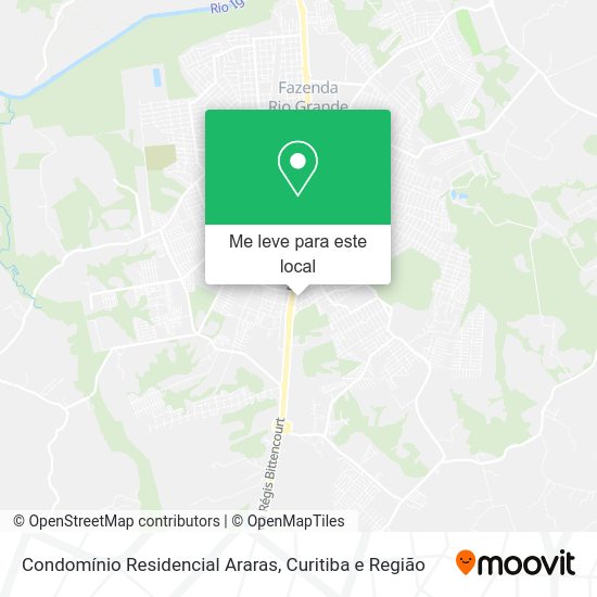 Condomínio Residencial Araras mapa