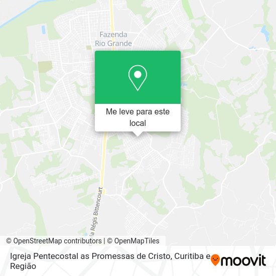 Igreja Pentecostal as Promessas de Cristo mapa