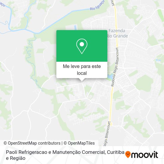 Paoli Refrigeracao e Manutenção Comercial mapa