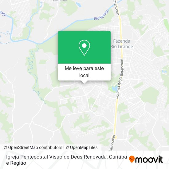 Igreja Pentecostal Visão de Deus Renovada mapa