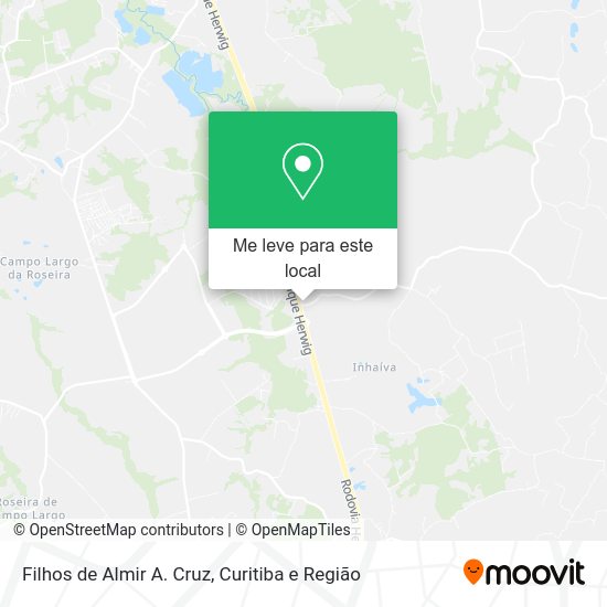 Filhos de Almir A. Cruz mapa