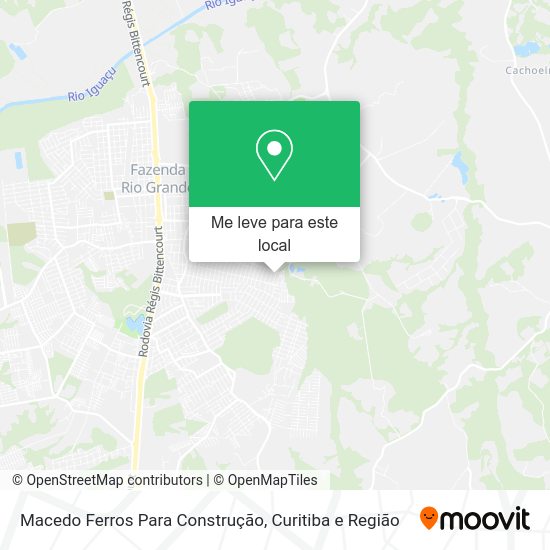 Macedo Ferros Para Construção mapa