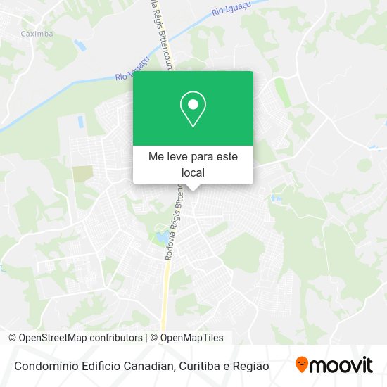 Condomínio Edificio Canadian mapa