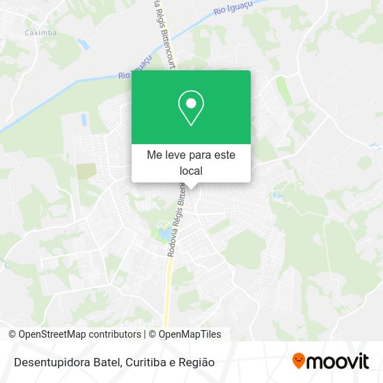 Desentupidora Batel mapa