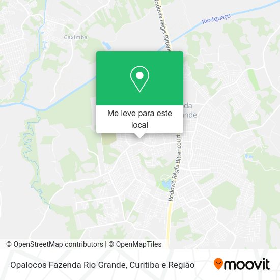 Opalocos Fazenda Rio Grande mapa