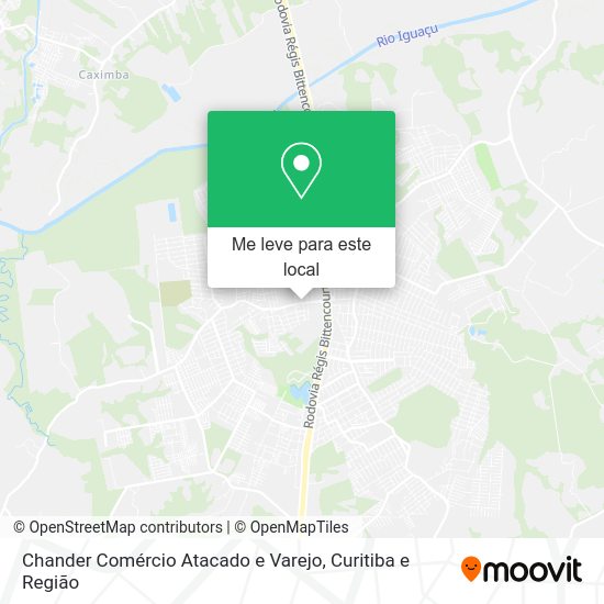 Chander Comércio Atacado e Varejo mapa