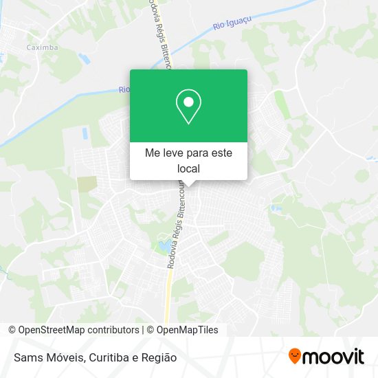 Sams Móveis mapa