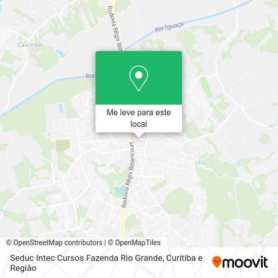 Seduc Intec Cursos Fazenda Rio Grande mapa