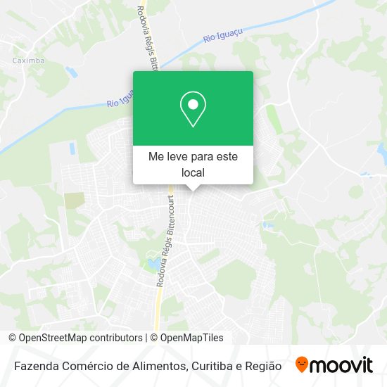 Fazenda Comércio de Alimentos mapa