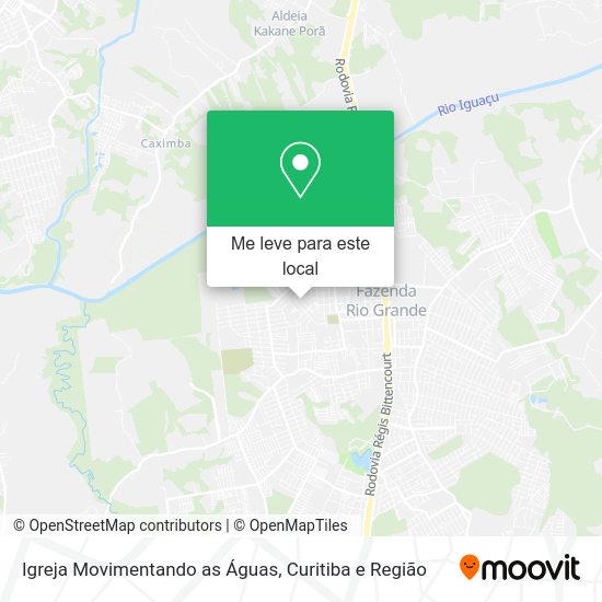 Igreja Movimentando as Águas mapa