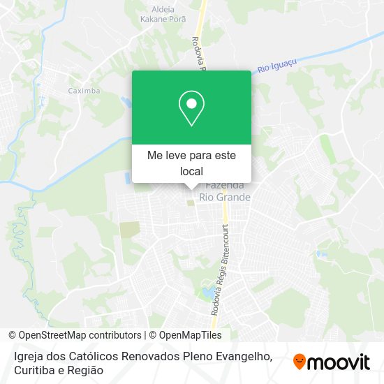 Igreja dos Católicos Renovados Pleno Evangelho mapa