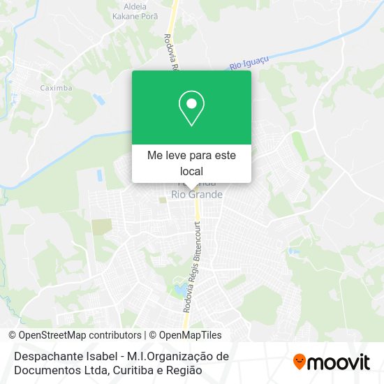 Despachante Isabel - M.I.Organização de Documentos Ltda mapa
