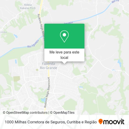 1000 Milhas Corretora de Seguros mapa