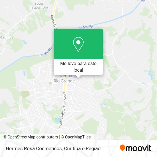 Hermes Rosa Cosméticos mapa