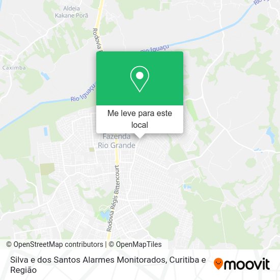Silva e dos Santos Alarmes Monitorados mapa
