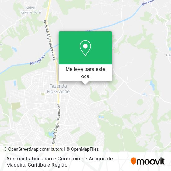 Arismar Fabricacao e Comércio de Artigos de Madeira mapa