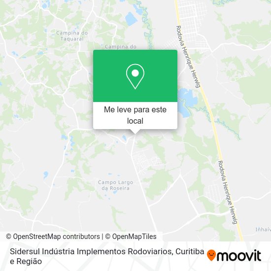 Sidersul Indústria Implementos Rodoviarios mapa