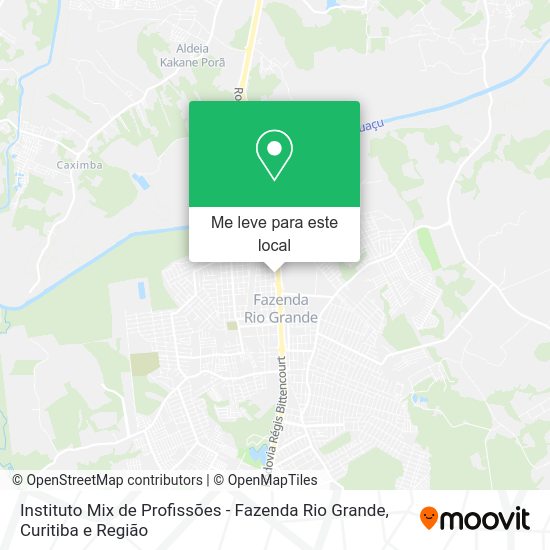 Instituto Mix de Profissões - Fazenda Rio Grande mapa