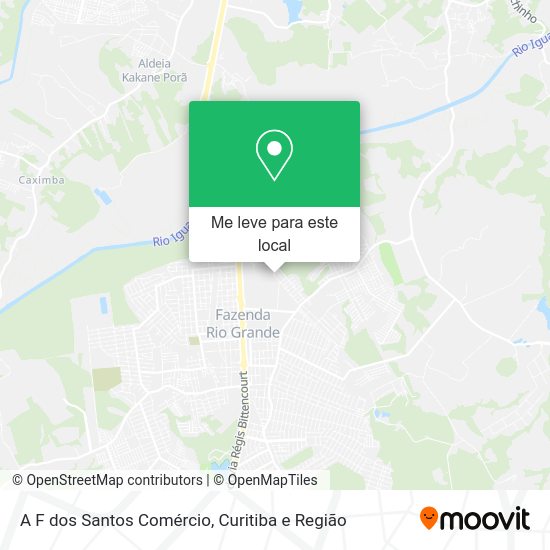 A F dos Santos Comércio mapa