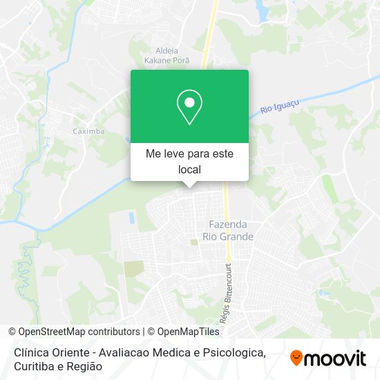 Clínica Oriente - Avaliacao Medica e Psicologica mapa