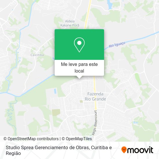 Studio Sprea Gerenciamento de Obras mapa