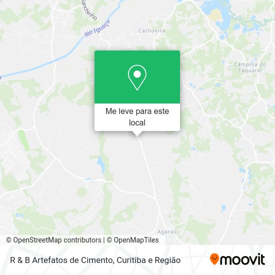 R & B Artefatos de Cimento mapa