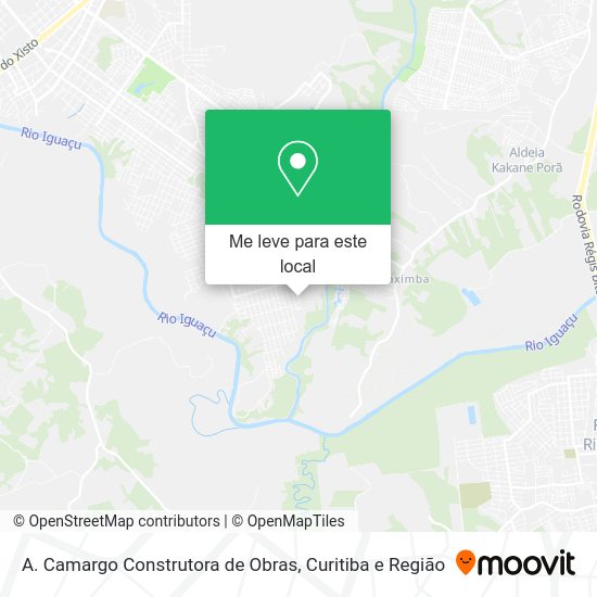 A. Camargo Construtora de Obras mapa