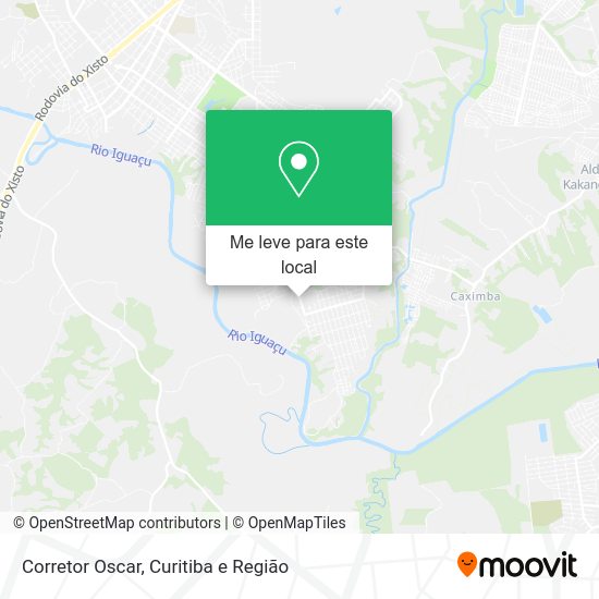 Corretor Oscar mapa