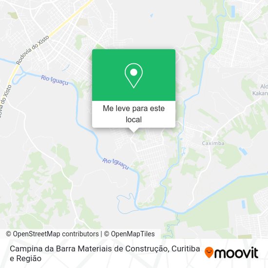 Campina da Barra Materiais de Construção mapa