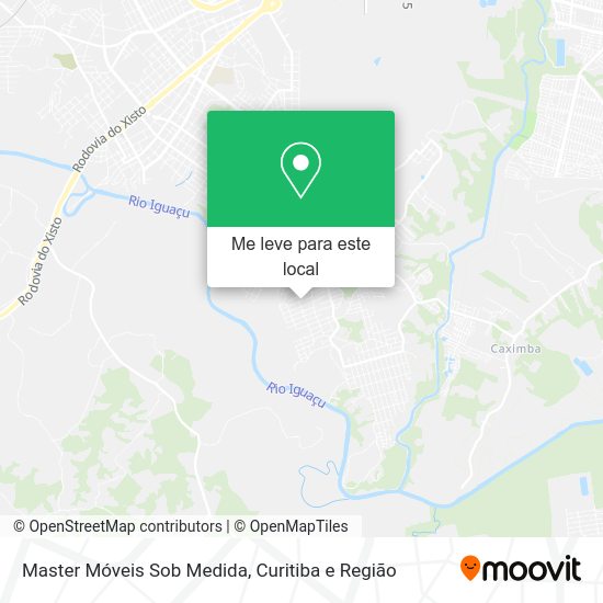 Master Móveis Sob Medida mapa