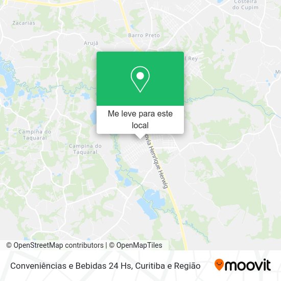 Conveniências e Bebidas 24 Hs mapa