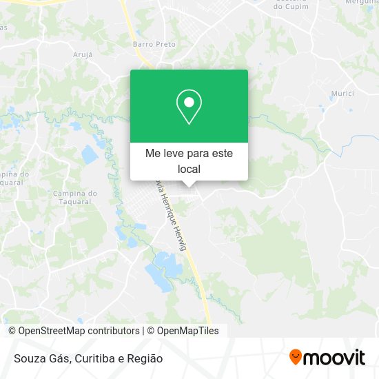 Souza Gás mapa