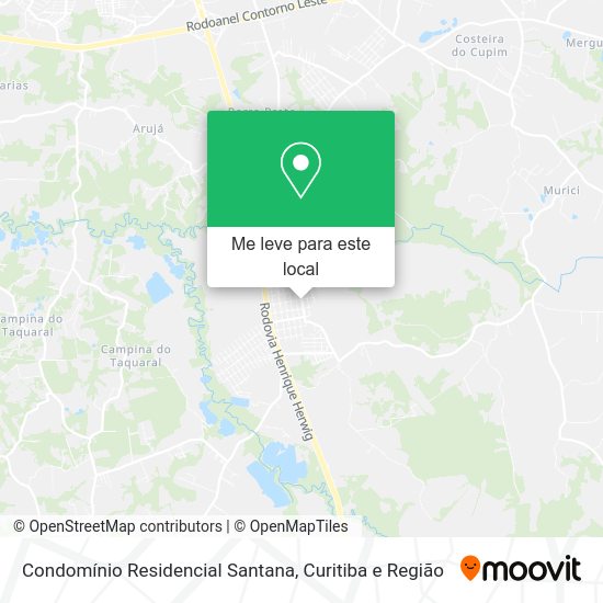 Condomínio Residencial Santana mapa